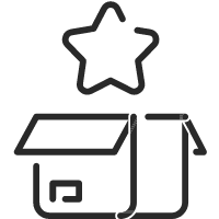 Star and structure icon represents Exclusive Access to  Limited Edition Collection with Preferred Customer Perks.