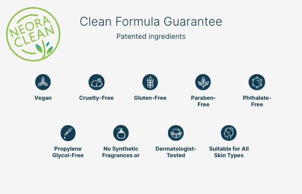 Neora's clean formula guarantee.