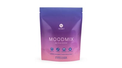 A bag of Neora's MOODMIX with a packet.