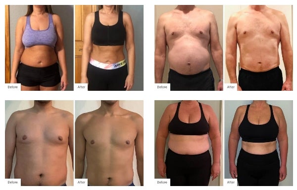 90 Day Before and After Real Results of men and women that have used the NeoraFit Weight Management & Wellness Set.