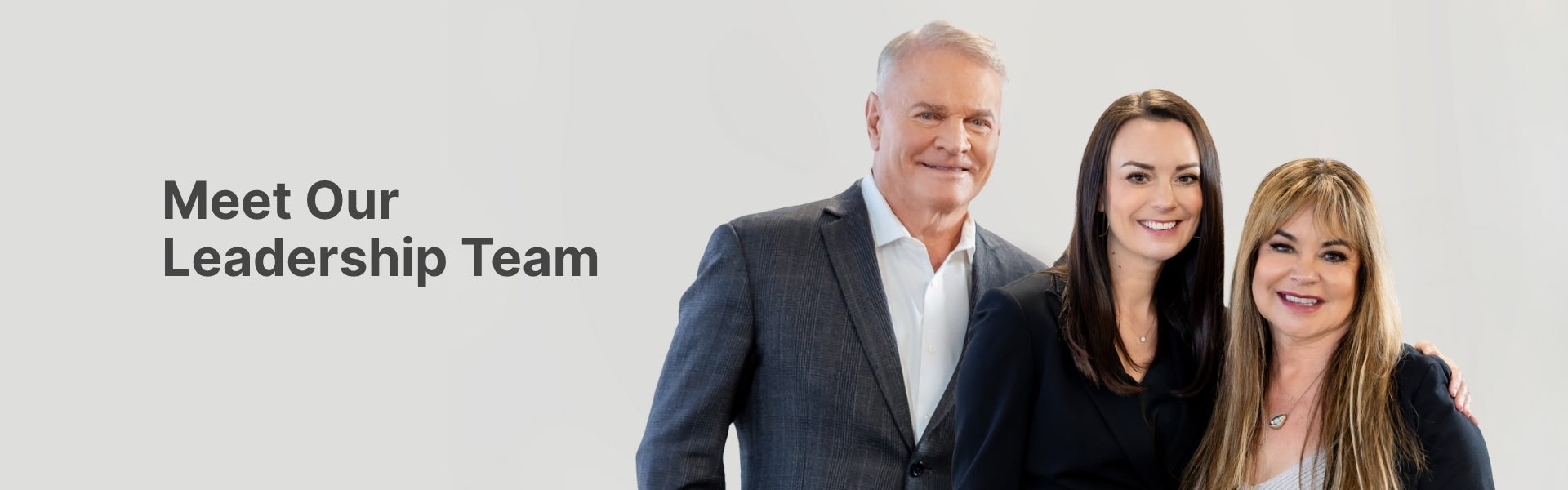 Meet Neora's leadership team. Featured are Jeff Olson, Amber Olson Rourke, and Renee Olson.