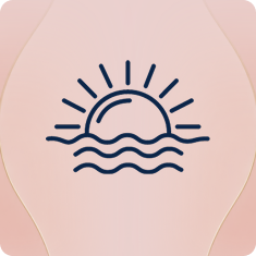 An icon of a sunrise.