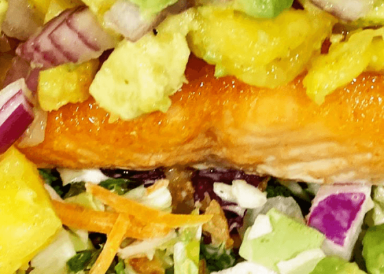 Honey Sriracha Salmon & Fresh Pineapple Salsa