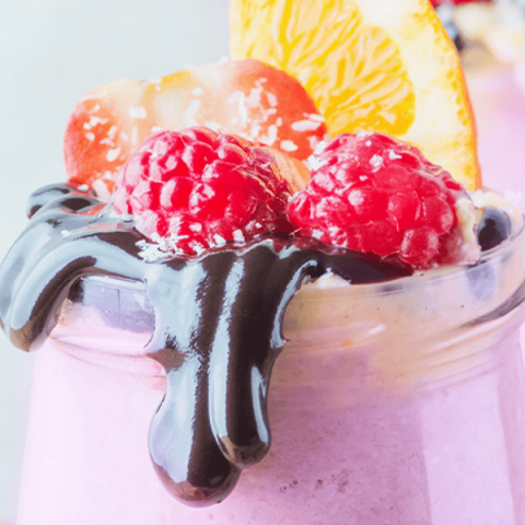 Strawberry Smoothie Drizzled with Chocolate | Neora Blog