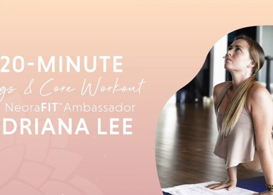 20-Minute Legs and Core Workout featuring Adriana Lee