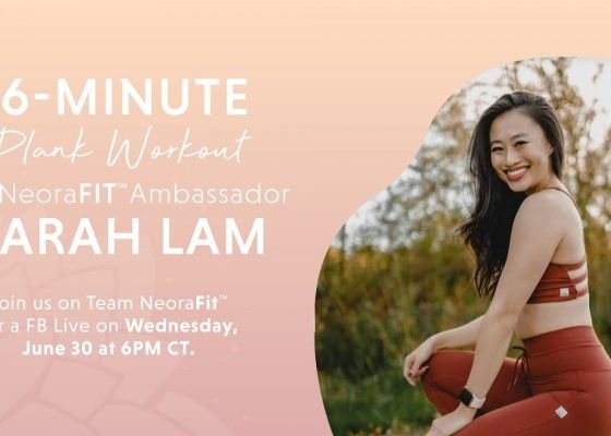 6-Minute Plank Workout featuring Sarah Lam