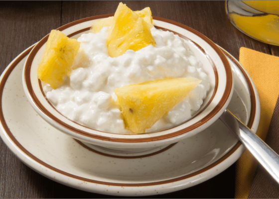 Cottage Cheese & Pineapple Chunks