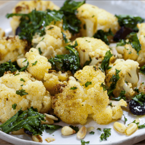 Kale and Roasted Cauliflower Salad | Neora Blog