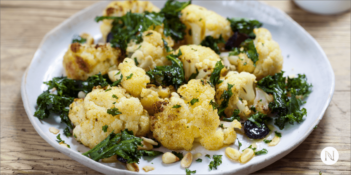 Kale and Roasted Cauliflower Salad | Neora Blog