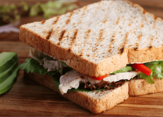 Shredded Chicken on Toast with Cress