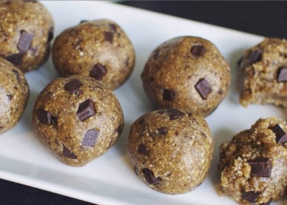 Chocolate Cookie Dough Protein Balls