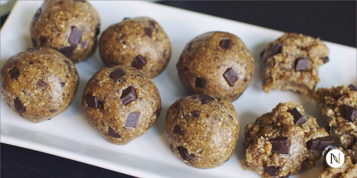 Chocolate Cookie Dough Protein Balls | Neora Blog
