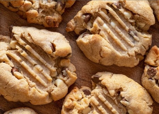 Perfected Peanut Butter Chocolate Protein Cookies