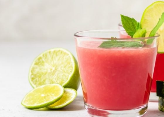 Watermelon-Lime Collagen Cooler Mocktail