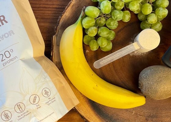 Cotton-Candy Grape Green Kiwi Smoothie