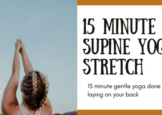 Supine Yoga Stretch featuring Adriana Lee