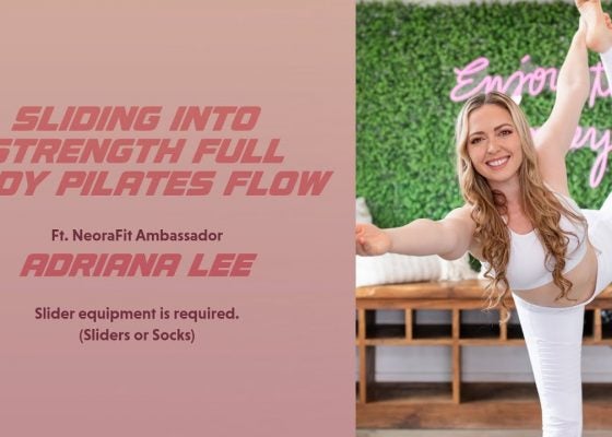 Sliding into Strength Full Body Pilates Flow featuring Adriana Lee