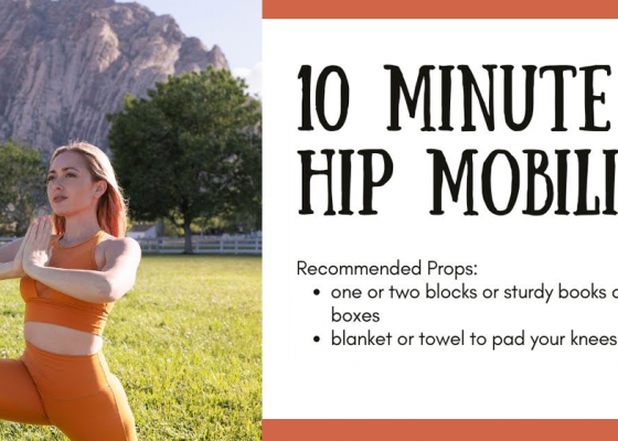 10 Min Hip Mobility workout featuring Adriana Lee