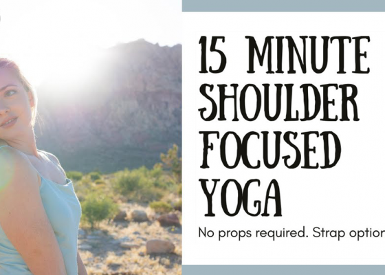 Shoulder Focused Yoga workout featuring Adriana Lee