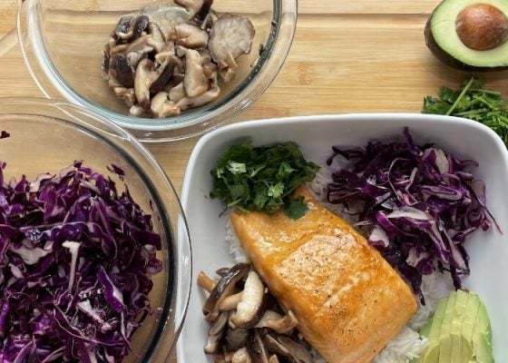 Miso Salmon Rice Bowl