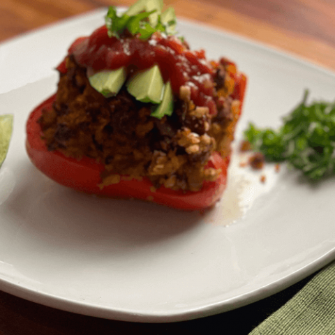 Cauliflower Stuffed Peppers | Neora Blog