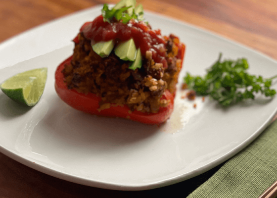 Cauliflower Stuffed Peppers