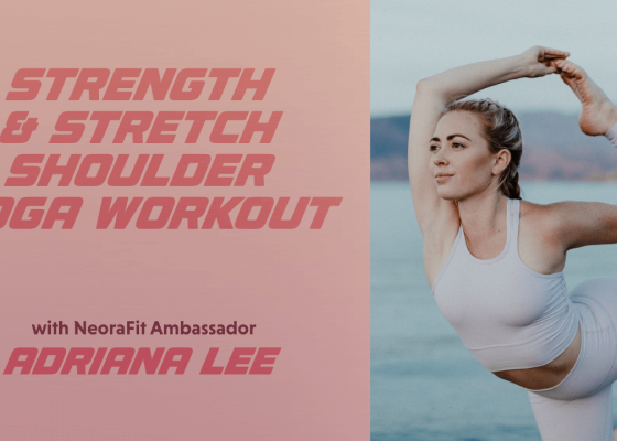 Strength & Stretch Shoulder Yoga Workout featuring Adriana Lee