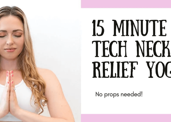 Tech Neck Relief Yoga Workout featuring Adriana Lee