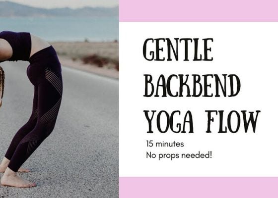 Gentle Backbend Yoga Flow Workout featuring Adriana Lee