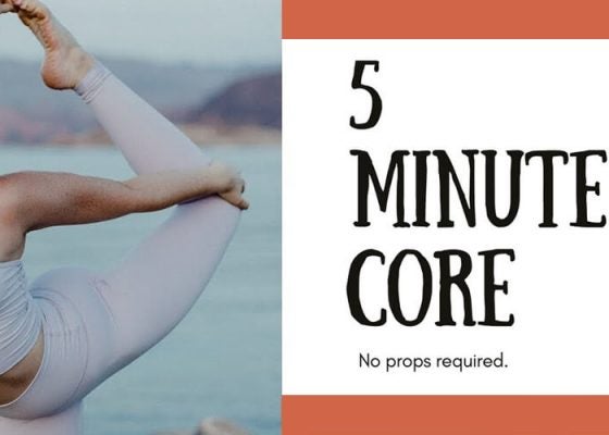 5 Minute Core with Adriana Lee