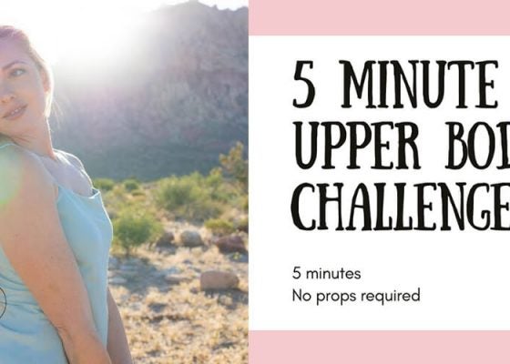 5 Minute Upper Body Challenge with Adriana Lee