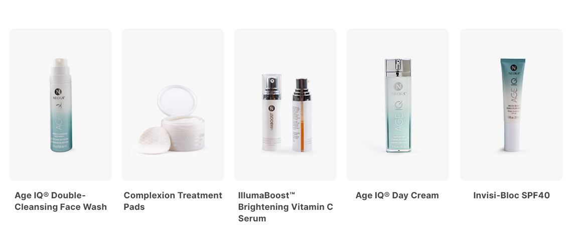 Age IQ Double-Cleansing Face Wash bottle on a white background with teal gradient packaging.