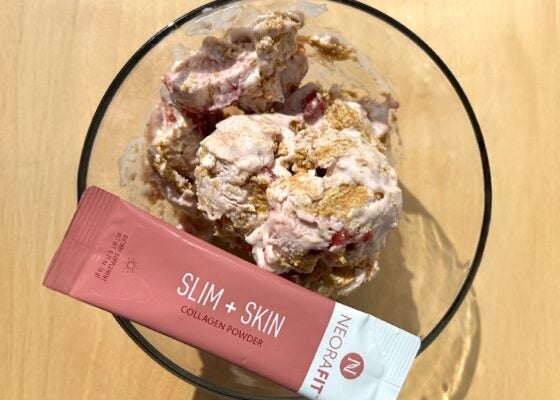 Strawberry Cheesecake Ice Cream (With a Sneaky Wellness Boost 🍓) 