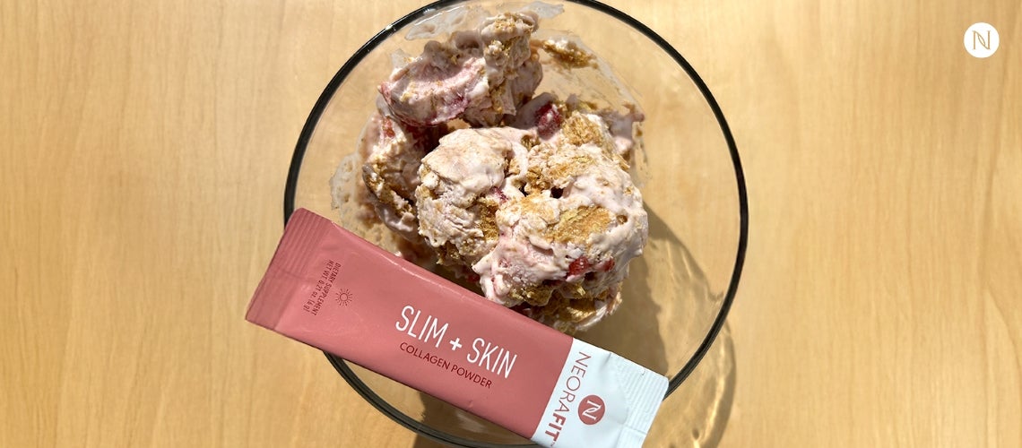 Strawberry Cheesecake Ice Cream (With a Sneaky Wellness Boost 🍓) 