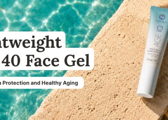 Lightweight SPF 40 Face Gel for Daily Sun Protection and Healthy Aging 