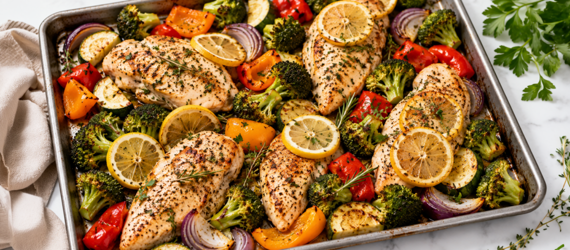 Easy 30-Minute Sheet Pan Chicken & Vegetables