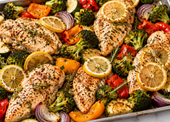 Easy 30-Minute Sheet Pan Chicken & Vegetables