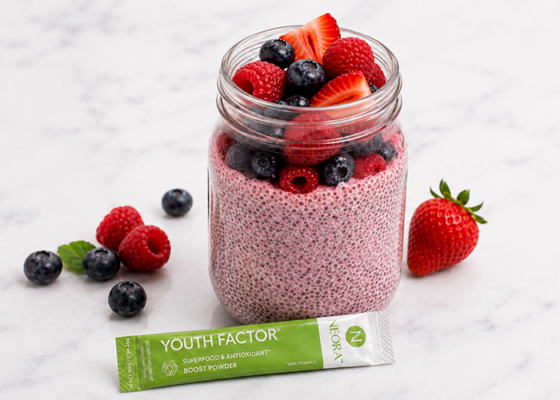 Berries & Cream Chia Seed Pudding: A Beauty-Boosting Breakfast