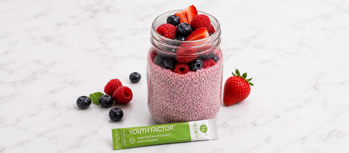 Berries & Cream Chia Seed Pudding: A Beauty-Boosting Breakfast