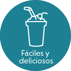 icono de vaso con texto fáciles de usar