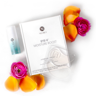 Neora Age IQ® Eye Serum + Eye™-V Patch Combo addresses multiple signs of aging.